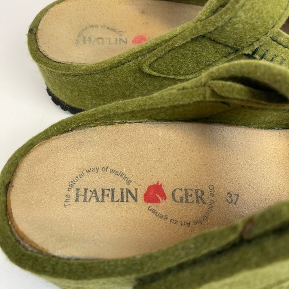 HAFLINGER Green Slide On Casual Comfort Shoes Womens Size US 6 EUR 37 - Picture 5 of 7